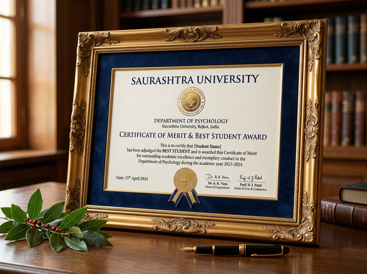 Saurashtra University Best Student Award